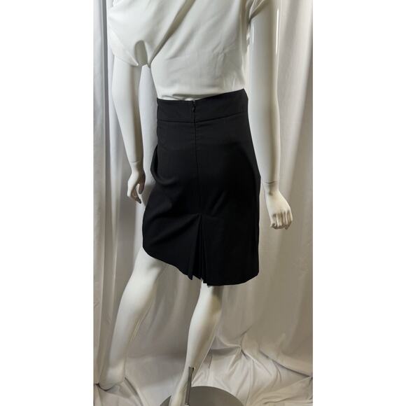 New York & Co Pencil Skirt w/ Pleated Back Slit, Black, Sz: 8, 64-56 - Picture 8 of 16
